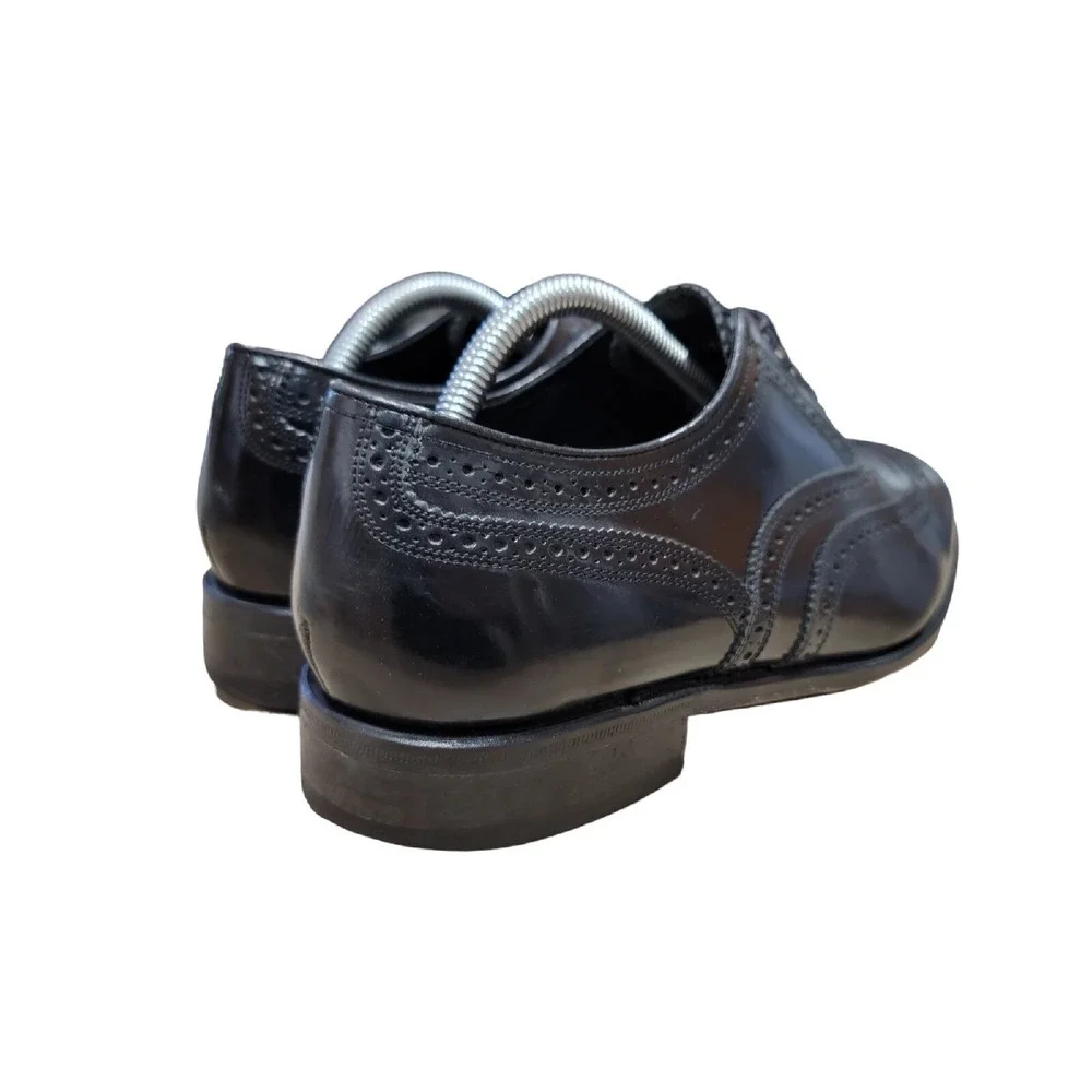 Florsheim Men's Lexington‎ Oxford Wingtip Brogue Dress Shoe Black Sz 9.5 3E